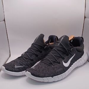 NEW Nike Free RN 5.0 Next Nature Sneakers Black/White/Grey Mens Size 12 US